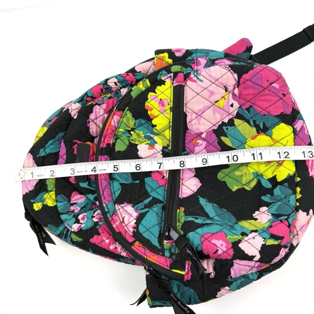 Vera Bradley Hilo Meadow Essential Backpack Small Floral Quilted Bag Used Once